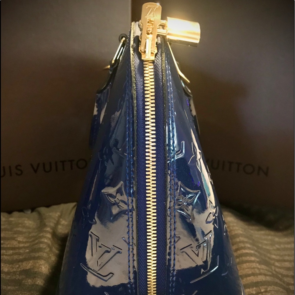 LOUIS VUITTON MONOGRAM VERNIS ALMA PM HANDBAG 👜 - Picture 9 of 13